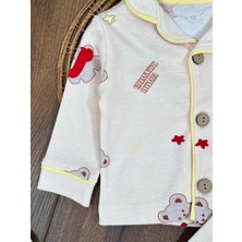Baby Biscoi Ayıcık Baskılı Unisex Bebek Pijama Takımı