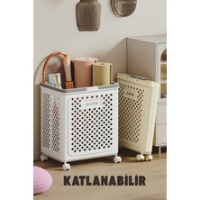 Katlanabilir Dekoratif Organizer | Çok Amaçlı, Pratik Taşınabilir Oyuncak ve Çamaşır Sepeti