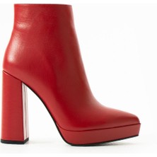 Elisse Shoes Kadın Bej Deri Platform Bot