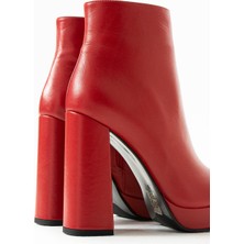 Elisse Shoes Kadın Bej Deri Platform Bot