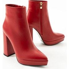 Elisse Shoes Kadın Bej Deri Platform Bot