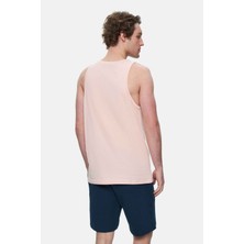Ucla Pebble Toz Pembe Sıfır Kol Oversize Baskılı Oversize Erkek Tshirt