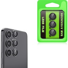 Gpack Samsung Galaxy A15 Uyumlu Kamera Lens Koruyucu Metal Tekli CL07 Siyah