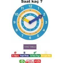 Ahşap Eğitici ve Öğretici Montessori Saat
