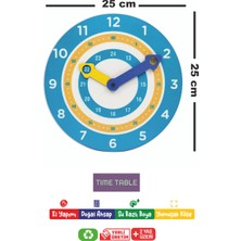 Ahşap Eğitici ve Öğretici Montessori Saat