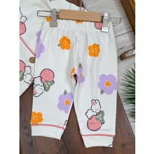 Babybiscoi Tavşan Desenli Gömlekli Unisex Pijama Takımı