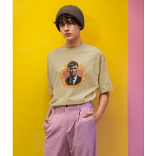 Terzili Giyin Shelby Inferno – Baskılı Oversize Erkek Tişört