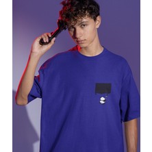 Terzili Giyin Drip Panda Baskılı Oversize Erkek Tişört