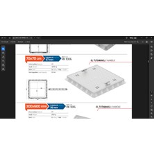 Luxwares 70X70 Rögar Kutusu Çerçevesi+Kapak Luxwares
