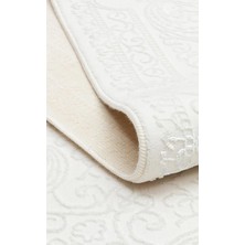 Sateen St 906 CREAM-120 x 180  x w Hav Toz Vermez Yıkanabilir Kaymaz Ince Dokuma Modern Halı
