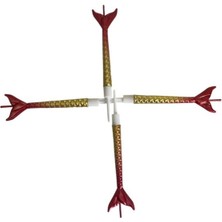 Deniz Kızı Renkli Kırmızı Altın Mum 11  cm