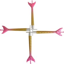 Deniz Kızı Renkli Pembe Altın Mum 11  cm