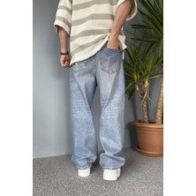 Eskitme Taşlanmış Balon Super Baggy Pantolon