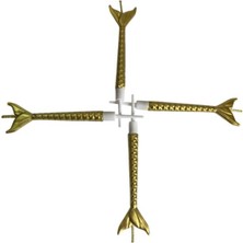 Deniz Kızı Renkli Altın Mum 11  cm