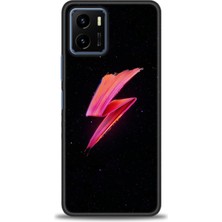gmotp Vivo Y33S Kılıf Hd Baskılı - Pembe Şimşek