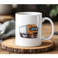 BB Design BB Desing Tır Görsel Tasarımlı Beyaz Seramik Baskılı Kupa Bardak 330 ml
