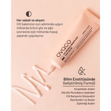 Ovaco Göz Çevresi Krem – Somon Dna + Kolajen Içerikli | Kırışıklık Önleyici Peptit Bakım | Adenozin ve Nar Fitosel Destekli | 30 ml