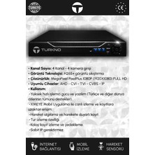 Turkno Navea 4 Kanal AHD DVR Xmeye Hibrit Kayıt Cihazı