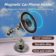 My Black Metal Magsafe Telefon Tutucu 360 Dönerli Demir Ayarlanabilir Mıknatıslı Tüm Telefonlar Için Tutucu