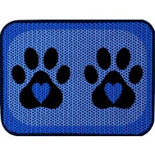 Büyük Boy Elekli Tuvalet Önü Desenli Kedi Kumu Paspası 60 x 80 cm