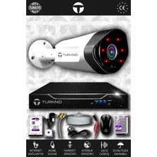 Turkno 1 Kameralı Galia 1 Dış Kamera Set 1 Tb HDD Full Hd Gece Görüşlü Güvenlik Kamerası Sistemi