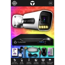 Turkno 1 Kameralı Navie 1 Dış Kamera Set 2 Tb HDD Full Hd Renkli Gece Görüşlü Güvenlik Kamerası Sistemi