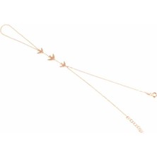 Nusret Takı 925 Ayar Gümüş Kırlangıçlı Şahmeran, Pembe