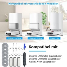 Mmouthyy L10S ULTRA/L10 ULTRA/X10 Plus, Pro Main Yan Fırça Hepa Filtreleri Paspas Bezi Yedek Parçaları Için (Yurt Dışından)