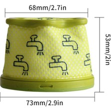 Mmouthyy 6 Adet Ev Tipi Cordzero A9 Elektrikli Süpürge Aksesuarları Filtre Mesh Temizleme (Yurt Dışından)