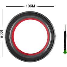 Mmouthyy V12 Slim Elektrikli Süpürge Toz Haznesi Üst Sabit Sızdırmazlık Halkası Yedek Kova Filtre Çöp Kutusu Için 2x (Yurt Dışından)