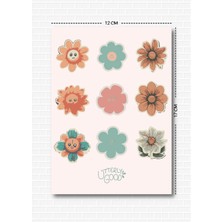 Bahar Temalı 5'li Sticker | Bullet Journal | Notebook | Ajanda | Scrapbook Için Uygun Set