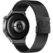 AktarMobile Huawei Watch Ultimate / Buds Uyumlu Hasır Metal Örgü Kordon Kayış Ayarlanabilir Kilitli Toka