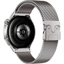 AktarMobile Redmi Watch 3 Active Uyumlu Hasır Metal Örgü Kordon Kayış Ayarlanabilir Kilitli Mekanik Toka