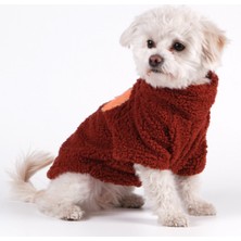 Peti Tailor Köpek Kıyafeti Küçük ve Orta Irk Wellsoft Sweat Boğazlı Tarçın