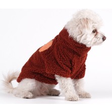 Peti Tailor Köpek Kıyafeti Küçük ve Orta Irk Wellsoft Sweat Boğazlı Tarçın