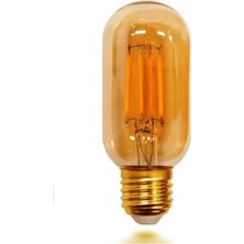 T45 Rustik Ampul Amber Renk Gün Işığı 3000K
