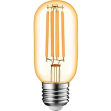 T45 Rustik Ampul Amber Renk Gün Işığı 3000K