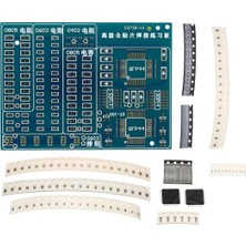 Smd Lehim Öğrenme Seti 77 Parça  Smt Elektronik Eğitim Kiti Deney Pratikleme Kartı QFP44 SOP16 0402 0603 0805 Direnç Melf Diyot SOT23 Transistör