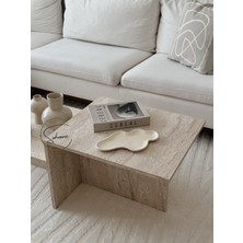 Dekoratif Bej Asimetrik Tabak 30  cm  Bej