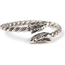 Nusret Takı 925 Ayar Gümüş Ejderha Kaşlı Burma Bilezik