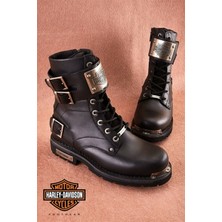 Harley Davidson Ricketson Erkek Siyah Deri Bot