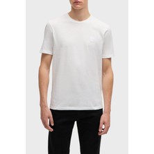 Boss  Pamuk Relaxed Fit Bisiklet Yaka T Shirt Erkek T Shirt 50508584 100