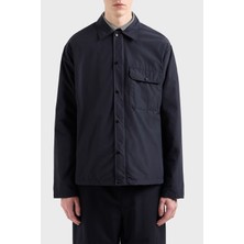 Armani Exchange Regular Fit Çıtçıt Düğmeli Cepli Gömlek Ceket Erkek Gömlek Ceket XM000209 AF12012 UB101