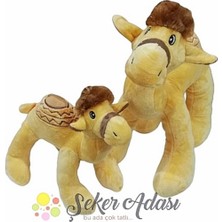Şeker Adası Peluş Deve Anne ve Yavrusu - Ikili Oyuncak