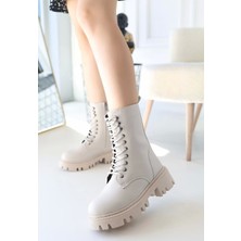 Neole Bej Cilt Bağcıklı Bot