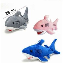 Şeker Adası Peluş Köpekbalığı 30 cm - Şarkı Söyleyen Baby Shark Gri Balık