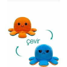 Şeker Adası Peluş Duygulu Ahtapot Oyuncak 14 cm