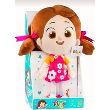 Şeker Adası Lisanslı Niloya Kalpli Müzikli Sesli Peluş Bez Bebek 35 Cm.