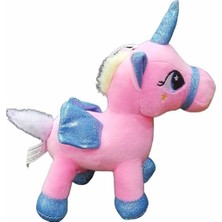 Şeker Adası Sevimli Kanatlı Boynuzlu Gökkuşağı Unicorn Pony At Peluş Oyuncak 20CM - En Güzel