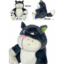 Sinirli Kedi Sabri Peluş Oyuncak 45 cm